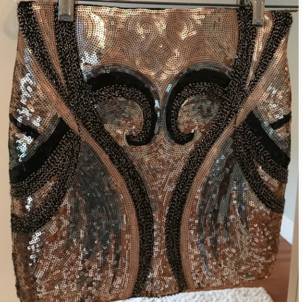 Endless Rose Lined Sequin Mini Skirt - New - Part of 3 for $25 Sale